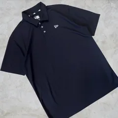 極美品 NEWERA GOLF ニューエラゴルフ ドライシャツ ポロシャツ ブラック メンズ 大きめサイズ 速乾 高ストレッチ