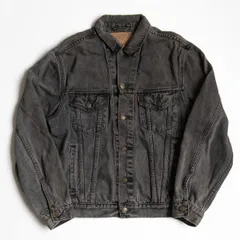 【雰囲気抜群】 LEVI'S 【70503 02 ブラックデニムジャケット 】M ビッグシルエット 90s リーバイス 26040099