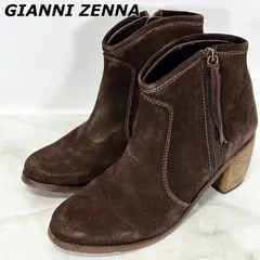 ジャンニ ゼンナ GIANNI ZENNA ブーツ サイドジップ ハイヒール スエード スペイン製のサムネイル