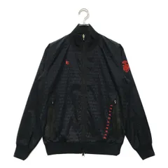 中古 レディース パーリーゲイツ PEARLY GATES ブルゾン 0(S) 紺 ネイビー 長袖ダブルジップアウター 薄手  総柄