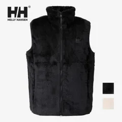 ヘリーハンセン LYSE FLEECE VEST ユニセックス HELLY HANSEN アイボリー／ブラック フリースベスト zipinzip HO52579 アウトドア ミドラー 防寒 保温性 シャギー