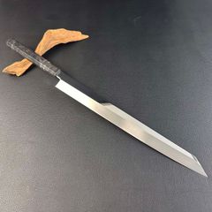 to 様 ご依頼品：鬼反包丁 尺二（刃渡り360mm）サイズ別注 黒檀鞘 楽天市場】鬼反り切付包丁 刺身包丁 尺二（刃渡り360mm）通常鏡面