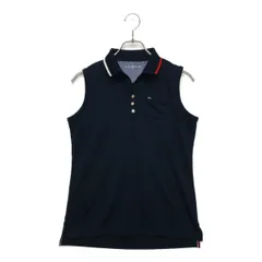 中古 レディース トミーヒルフィガーゴルフ TOMMY HILFIGER GOLF ノースリーブ L 紺  ポロシャツ