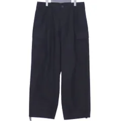 ATON NATURAL DYED WEATHER EASY CARGO PANTS サイズ06 ブラック 7074526のサムネイル