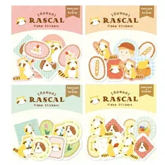 ラスカル×古川紙工 和紙フレークシール 4種類セットのサムネイル