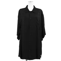 BALENCIAGA バレンシアガ BBモノグラム 長袖シャツ サイズ 38 レディース メンズ ユニセックス HOMRWEAR レーヨン100％トップス ブラック 黒 マダガスカル製のサムネイル