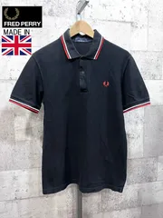 英国製 フレッドペリー M12N ポロシャツ 黒 36 ブラック FRED PERRY イングランド製 UK モッズ