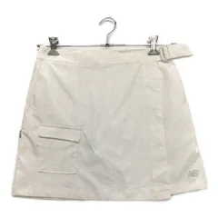 中古 レディース ニューバランスゴルフ New Balance golf スカート 2(L) 白 ストレッチ ロゴ総柄