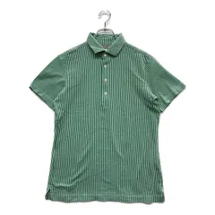 中古 メンズ キャロウェイ Callaway 半袖ポロシャツ M 緑×白 グリーン ストライプ