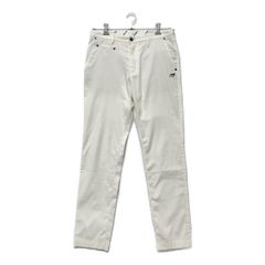 マークアンドロナ パンツ 総柄 スカル模様 白 XL〜XXL相当 ホワイト