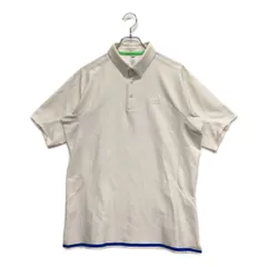 中古 メンズ アディダス adidas 半袖ポロシャツ O 白 ホワイト ストレッチ