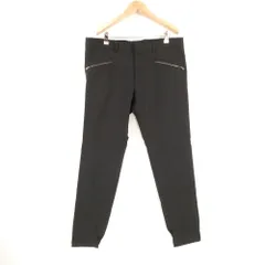 美品 GUCCI グッチ トラウザーパンツ 50 XL相当 ナイロン他 riding 切替 裾ボタン スラックス ボトムス メンズ AU4342A89 