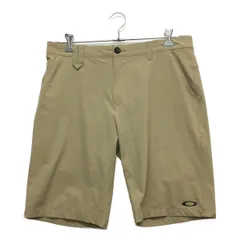 中古 メンズ オークリー OAKLEY ハーフパンツ 35インチ ベージュ シンプル