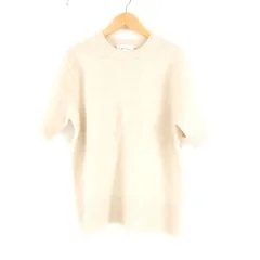 美品 Mila Owen ミラ オーウェン ニット トップス 0 ウール100％ 半袖 セーター レディース AM8566A47 