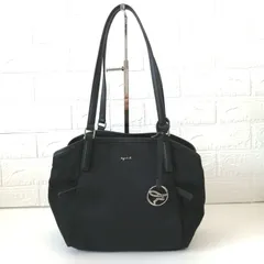美品　アニエスベー　agnes b.　ショルダーバッグ　ナイロン　ブラック　342のサムネイル