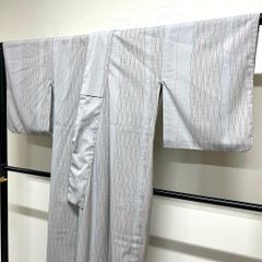 十日町紬 単衣 正絹 伝統工芸士 池田光正氏作〜凛〜 パールトーン加工