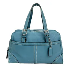 COACH(コーチ) ハンドバッグ - F11198 ブルー レザー