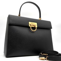 766628/Ferragamo フェラガモ ガンチーニ レザー 2way - メルカリ