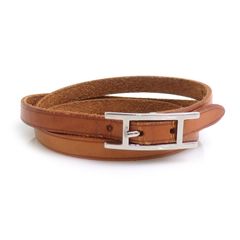 希少】エルメス □極美品□ ティレット 二重 レザーブレスレット