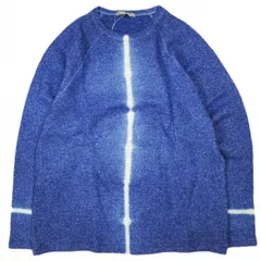 新品 suzusan スズサン 23AW 日本製 WOOL COTTON JERSEY CREW NECK PULLOVER Line 棒締め絞り ウールコットンジャージークルーネックニット 2063WC-551 M ROYAL BLUE セーターのサムネイル