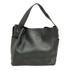 ry/5.6/12=FURLA ブラックレザートートバッグ - メルカリ
