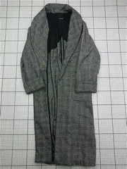 ◇ ⊇ ジーナシス JEANASIS JS071000AD グレンチェック ロングコート レディース Fサイズ グレー系 E  【1603020002109】のサムネイル