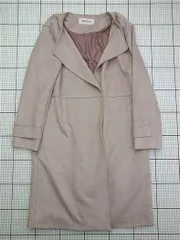 ◇ ⊇ ミッシュマッシュ MISCH MASCH ノーカラーコート ベージュ系 M レディース E  【1603020002420】