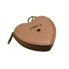 フルラ コインケース ハート モチーフ レザー 刻印【AFI27】【中古】