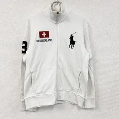 古着 used　Polo by Ralph Lauren　ポロバイラルフローレン　フルジップスウェット/トレーナー　白　ホワイト　LLサイズ