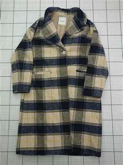 ◇ ⊇ テチチ テラス Té chichi TERRASSE チェック柄ロングコート ベージュ系 レディース E  【1603020003892】のサムネイル