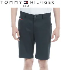 トミーヒルフィガー ゴルフ メンズ ベーシック ショートパンツ TOMMY HILFIGER GOLF THMA517 2025年春夏モデル ブラック(10)