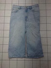 ◇ Θ ザラ ZARA デニムロングスカート ライトブルー系 Mサイズ レディース E  【1603090018802】