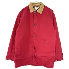 90年代 J.CREW ジェイクルー ハンティングジャケット レッド(メンズ S)中古 古着 X7773のサムネイル