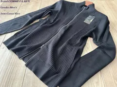新品 COMME CA MEN コムサメン 「FILIVIVI」ドライバーズニット 05ブラック Lサイズ 39KM13 定価17,600円のサムネイル