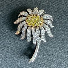 極美品】天然サファイア4.60ct ダイヤ 1.57ct ブローチ Pm900 - メルカリ