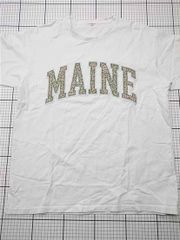 ◇ ⊂ フリークスストア FREAK'S STORE 222-32104 MAINEロゴTシャツ ホワイト系 レディース E 【1603160005817】