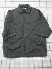 ◇ ⊂ ユニクロ ユー UNIQLO U オーバーサイズワークジャケット Sサイズ メンズ ブラック系 E  【1603160011337】