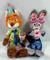 A2996・ズートピア ジュディ ニック 10周年 ぬいぐるみ セット