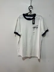 タミ ジーンズ ホワイト/ネイビー バイカラー 半袖Tシャツ M 新品