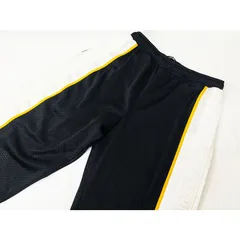 ◆中古状態良好◆ FENDI【フェンディ】メッシュロングパンツ ブラック ホワイト イエロー サイズM ズッカ柄 メンズ　M872のサムネイル