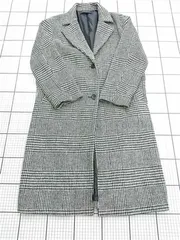 ◇ ⊇ ショコラフィネローブ chocol raffine robe グレンチェックロングコート グレー系 レディース E  【1603230011168】のサムネイル