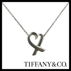 【TIFFANY&Co.】ラビングハート ネックレス Paloma Picasso/パロマピカソ SV925 SILVER/シルバー 総重量約2.3g ペンダント ティファニー (MM-698)