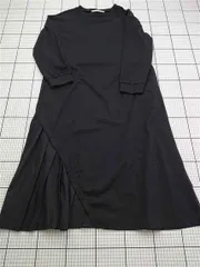 ◇ ⊇ ワンピース アトリエイコール ATELIER EQUAL アシンメトリー 長袖ワンピース ブラック系 レディース E  【1603230011748】
