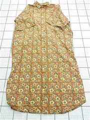 ◇ ⊂ ワンピース SUM1 STYLE スミスタイル 綿100％ 花柄 半袖シャツワンピース マルチカラー レディース E  【1603230011298】