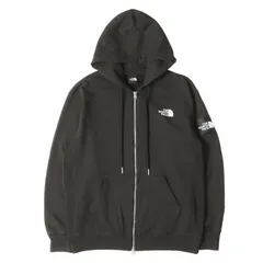 THE NORTH FACE ノースフェイス パーカー ブラック(K) 黒 サイズ:XL | 現行モデル | スクエアロゴ フルジップ スウェットパーカー (Square Logo Full Zip) | トップス フーディー【メンズ】【中古】