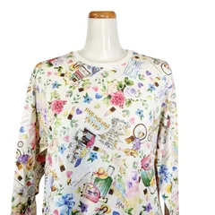 「期間限定SALE開催中！」　鴨居羊子パジャマ　新品未使用‼️TUNIC　春夏　長袖パジャマ　100双天竺グリーントリップ　23250　ホワイト　日本製のサムネイル