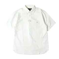 【新品】BROOKS BROTHERS ブルックスブラザーズ シャツ ホワイト 白 サイズ:M | ワンポイント刺繍 ボタンダウン プルオーバー シャツ / MADE IN USA | トップス カジュアルシャツ 半袖【メンズ】