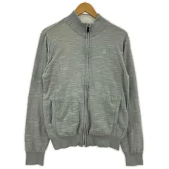 Munsing wear マンシングウェア ジップ ニットカーディガン sizeM/グレーのサムネイル
