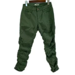 SHOO・LA・RUE シューラルー サイドシャーリング ストレッチパンツ sizeL/カーキ