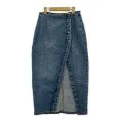ZARA ザラ スリット ラップ デニムスカート sizeEUR M/ブルー